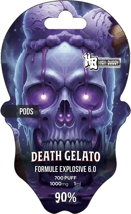 Skull Vape Death Gelato, recharge pod 1 ml