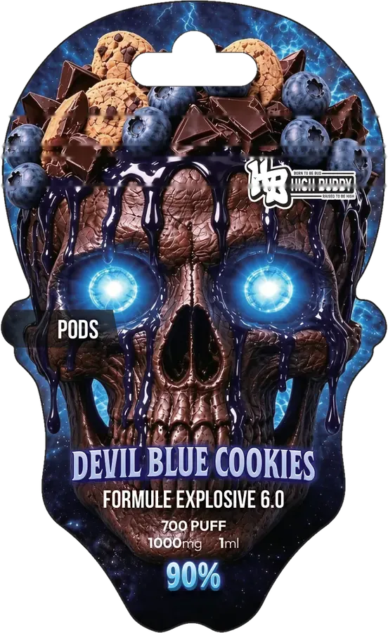 Skull Vape Devil Blue Cookies, recharge pod 1 ml